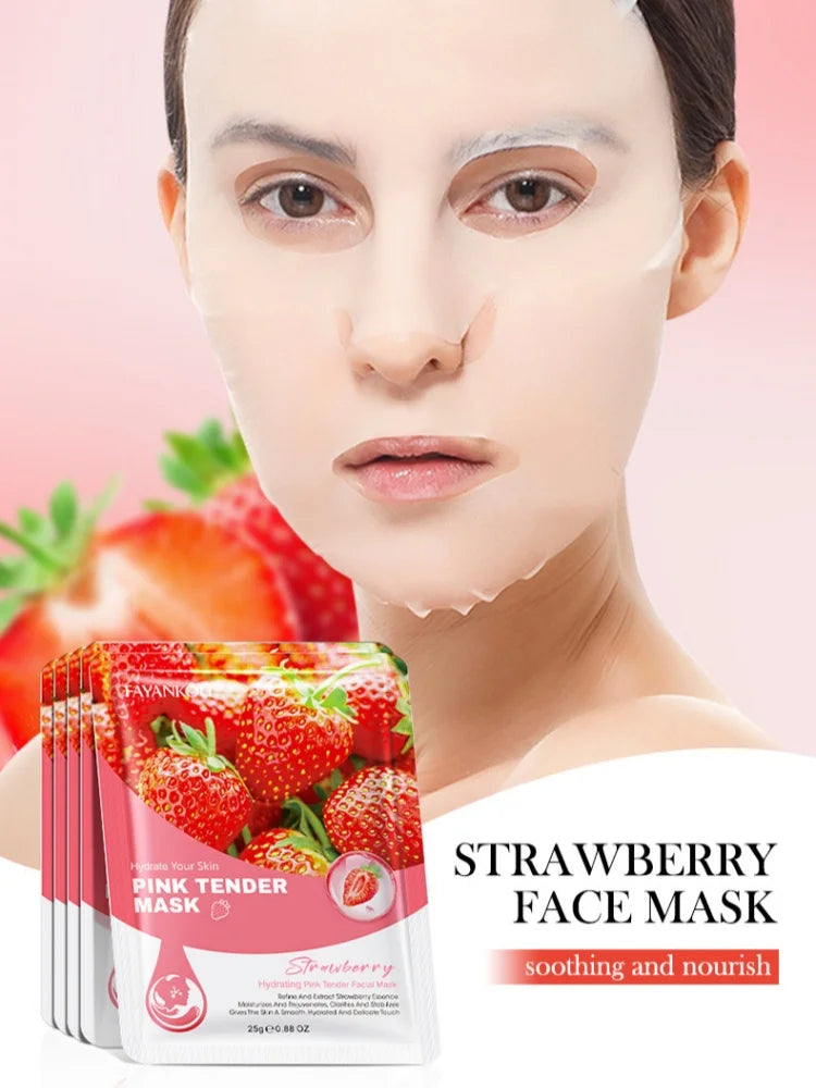 Strawberry Hydrating Face Mask for Smooth Skin