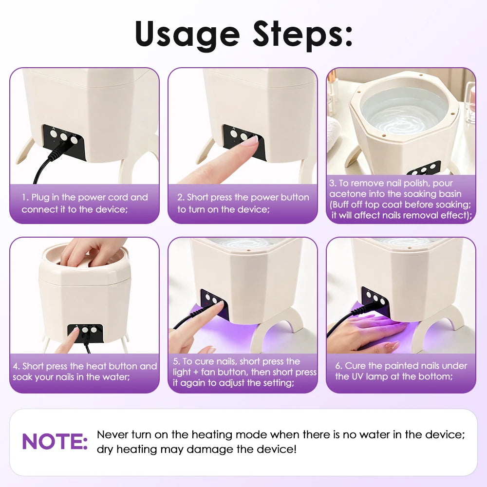 2-in-1 Electric Nail Polish Remover and Dryer