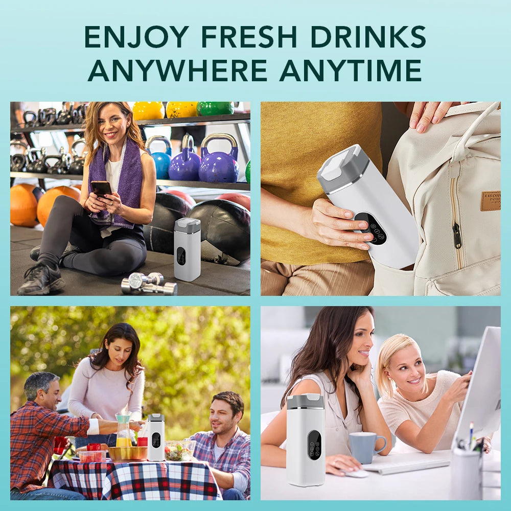 Portable 12-Blade Electric Juicer Cup