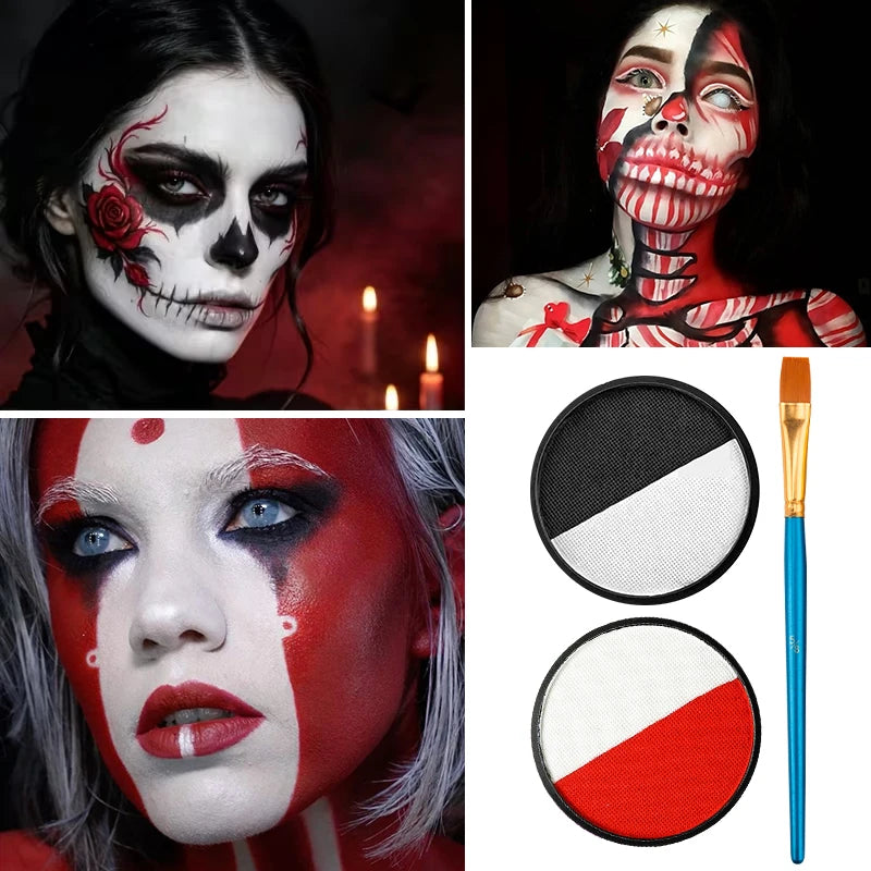 Dual-Split Water-Based Face and Body Paint Set