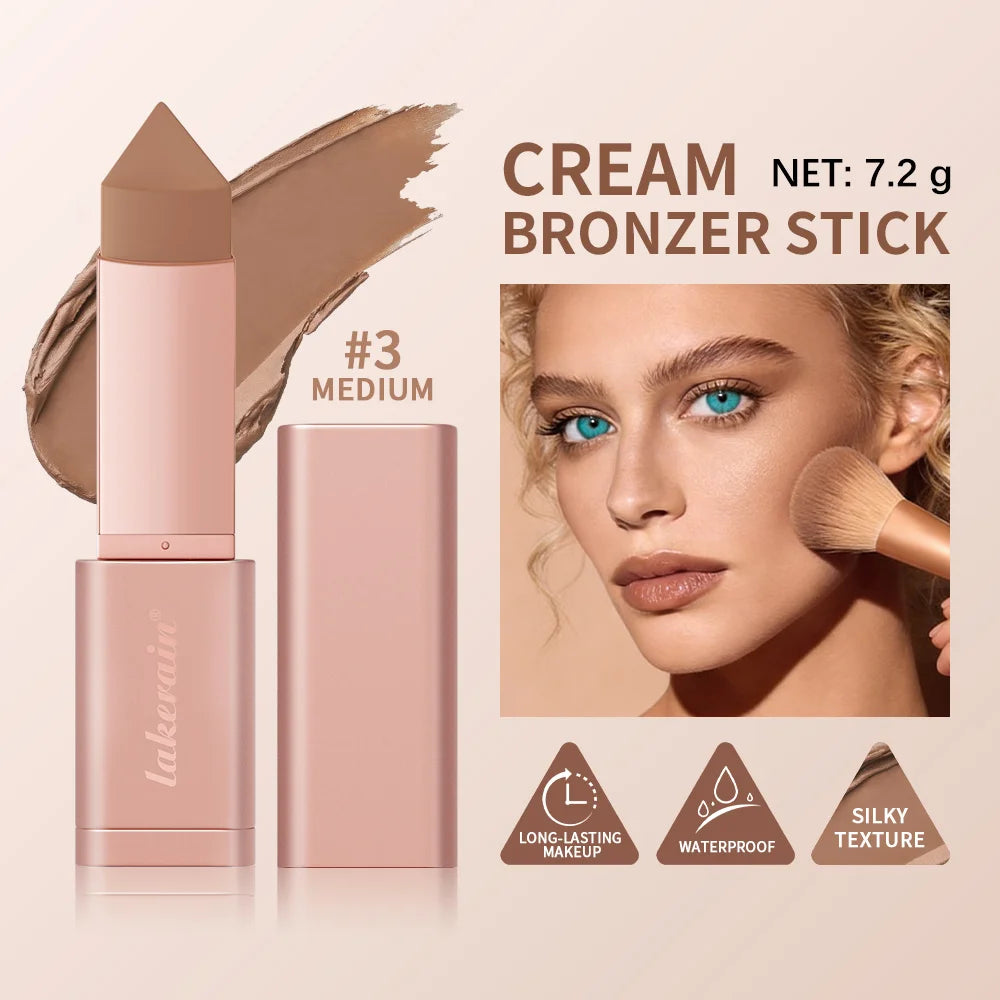 Cream Bronzer and Contour Stick for Sculpted Face
