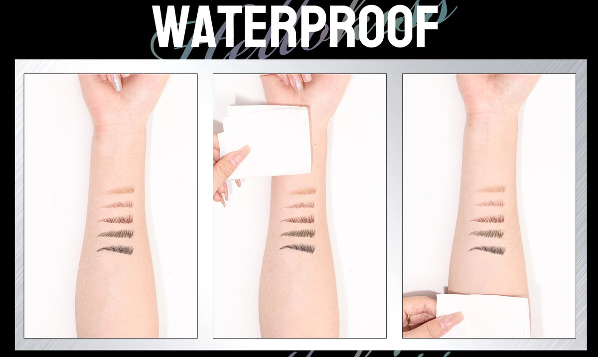 Waterproof Double-Ended Eyebrow Pen for Natural Brows
