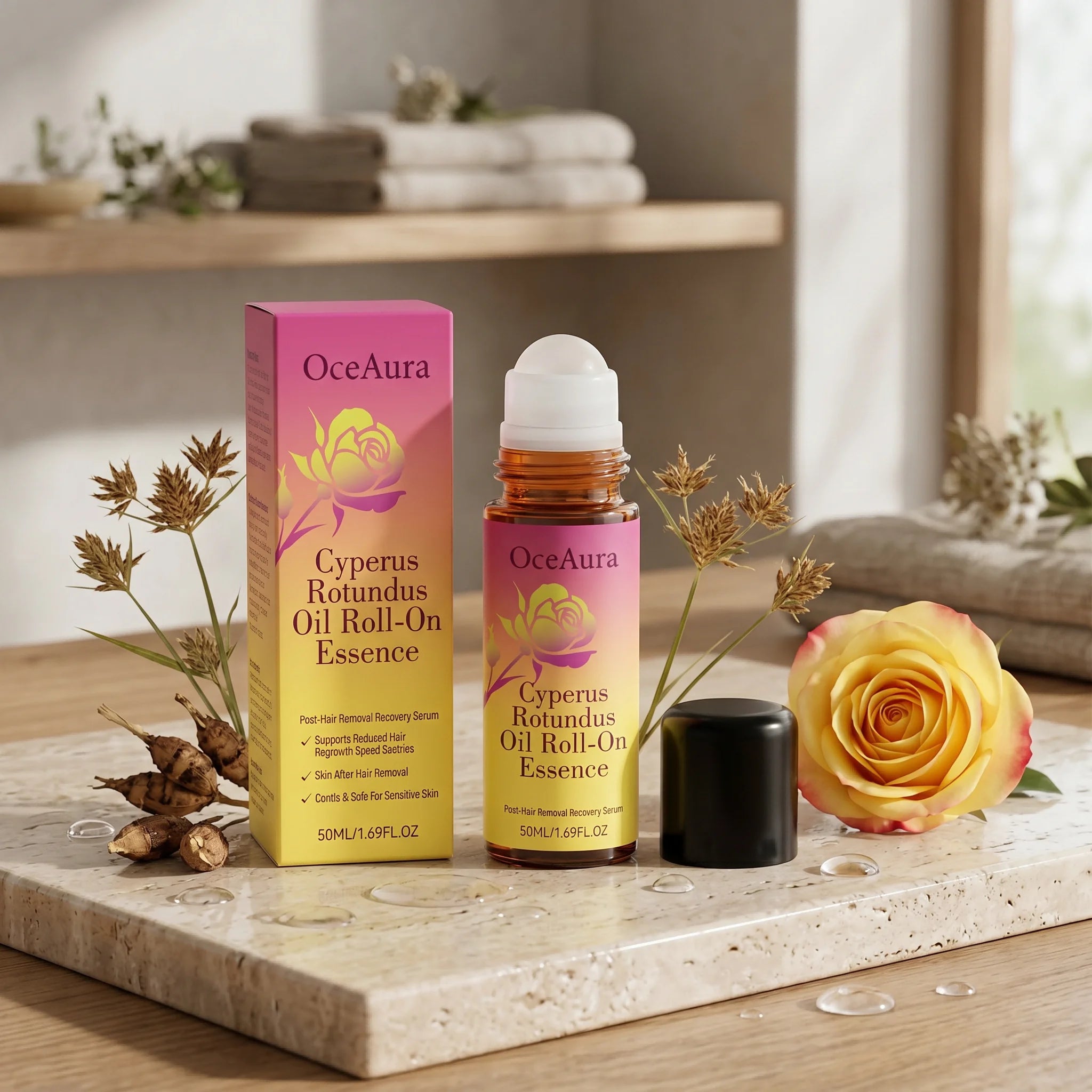 Soothing Roll-On Oil for Post-Hair Removal Skin Care - 6