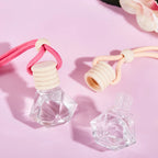 Pink Hanging Car Air Freshener Perfume Bottle