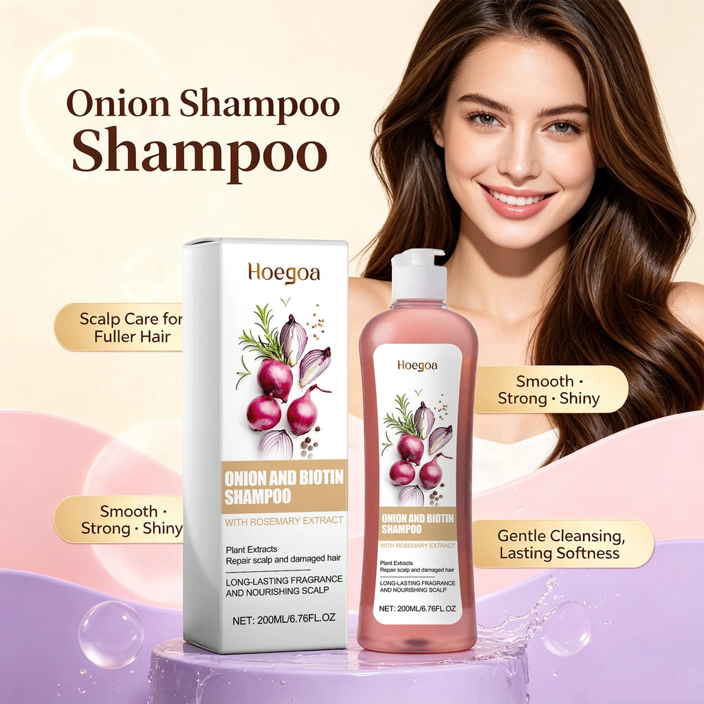 Onion and Biotin Hair Repair Shampoo for Thinning and Damaged Hair