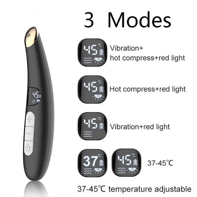 3-in-1 LED Vibrating Eye and Face Rejuvenation Wand