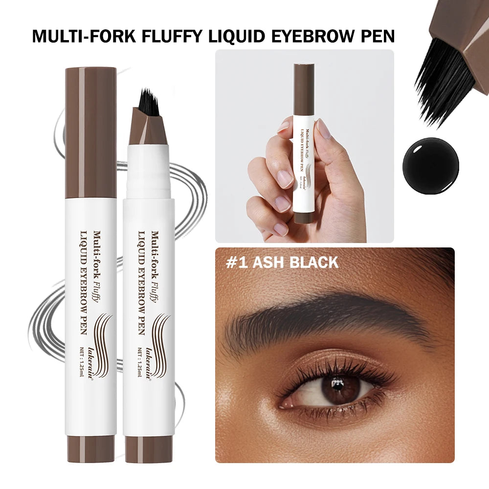 Waterproof Multi-Fork Liquid Eyebrow Pen