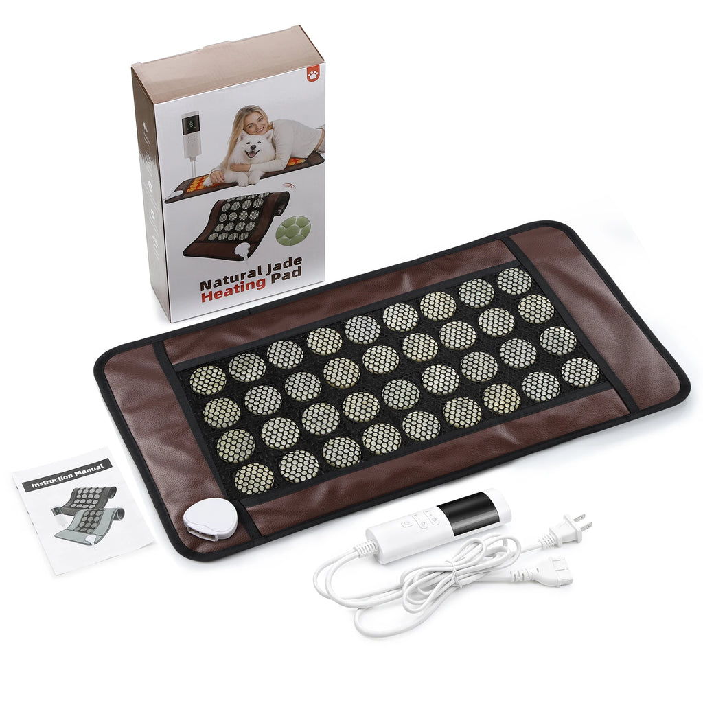 Natural Jade Stone Heating Pad for Back and Body Pain Relief
