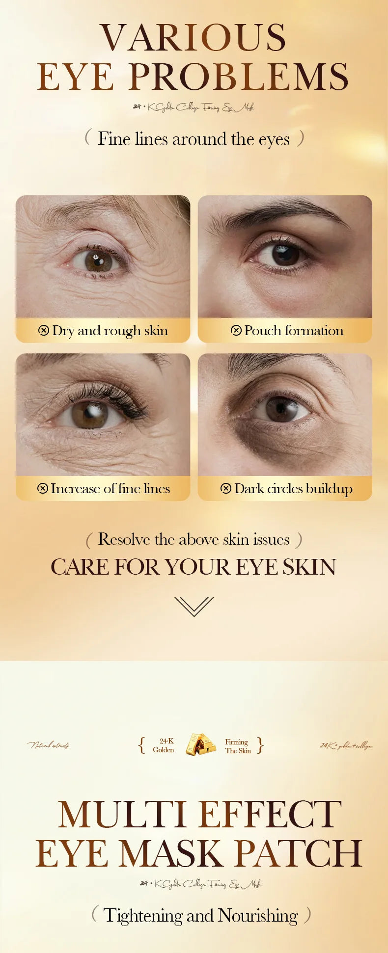 Collagen Firming Eye Masks for Puffy Eyes and Dark Circles - 8