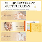 Turmeric and Lemon Brightening Cleansing Soap Bar