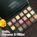 18-Color Professional Eyeshadow Palette for Versatile Makeup Looks