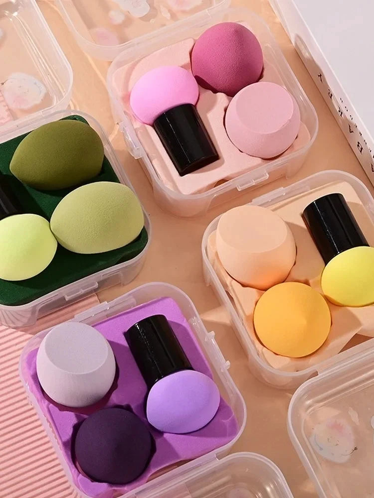 3-Piece Makeup Sponge Set with Storage Case - 19
