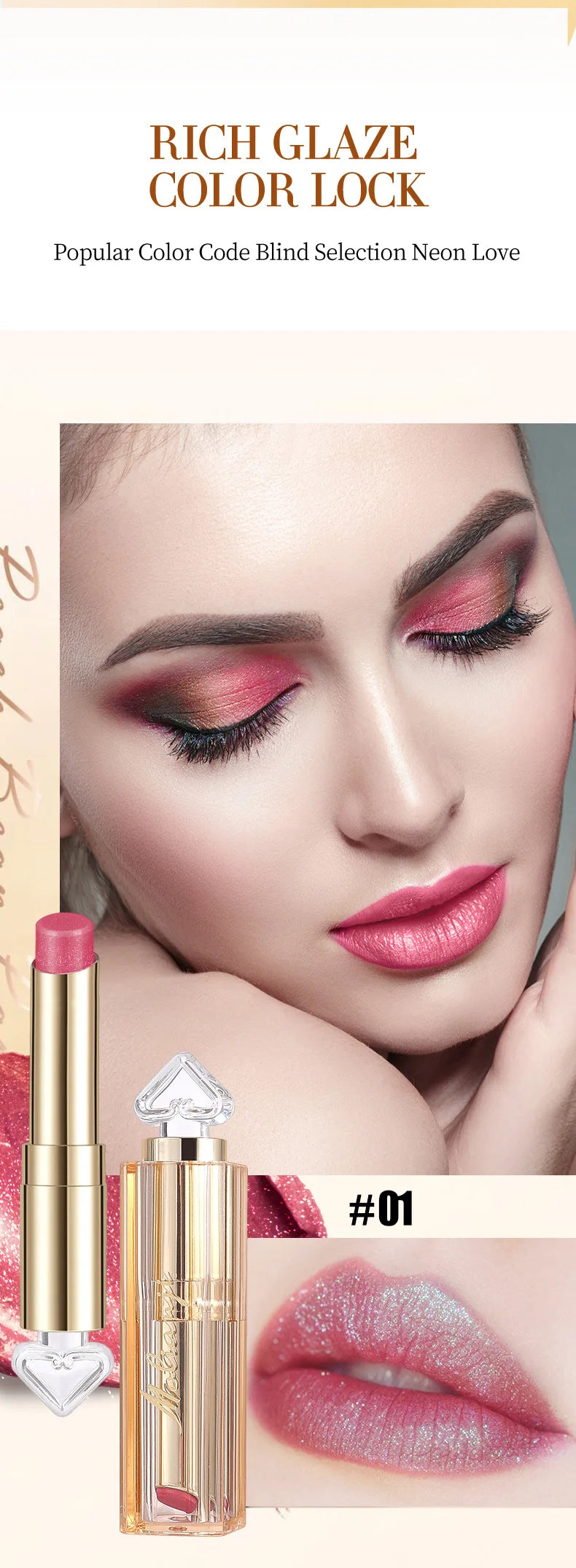 Long-Lasting Pearlescent Color-Changing Lipstick - 15