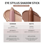 Waterproof Cream Eyeshadow Stick for Long-Lasting Eye Makeup