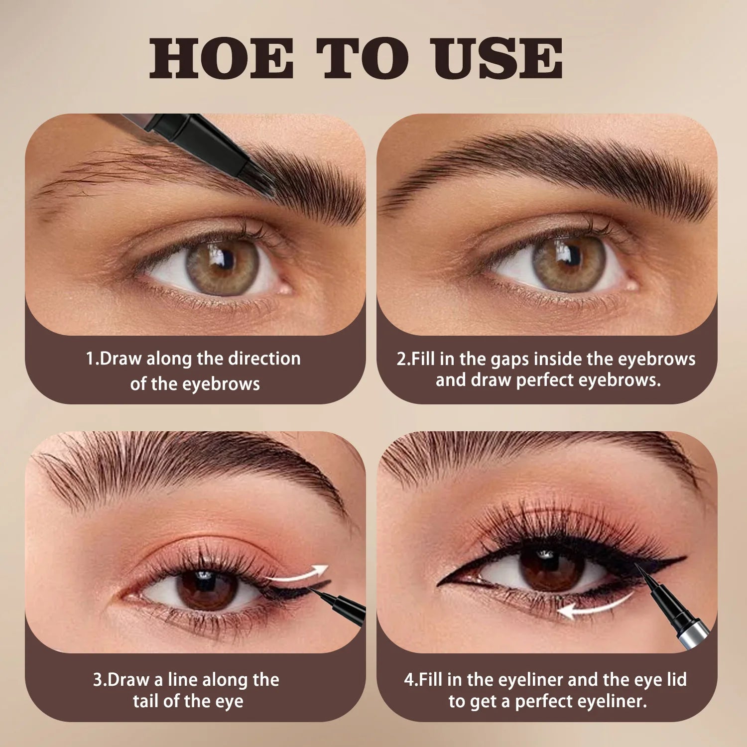 4D Micro-Blading Liquid Eyebrow Pen - 17