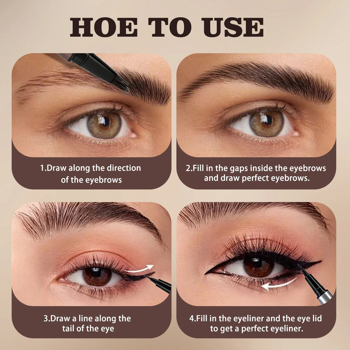4D Micro-Blading Liquid Eyebrow Pen