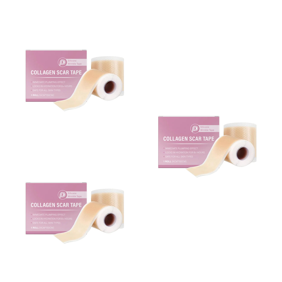 Silicone Collagen Scar and Wrinkle Smoothing Tape
