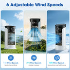 Portable Desktop Air Cooling and Humidifying Fan