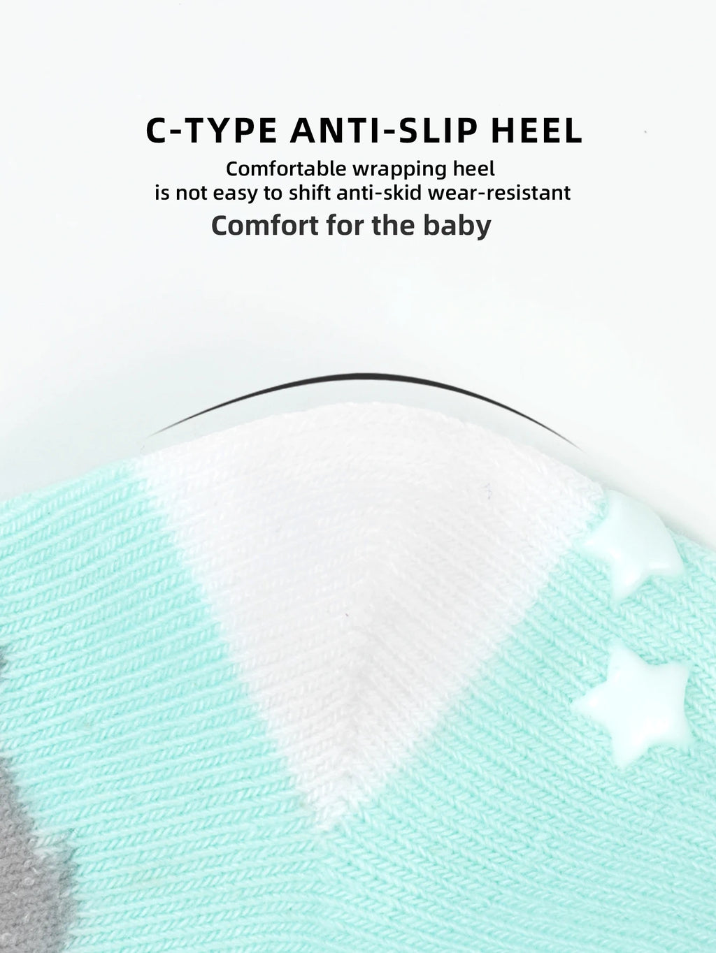 Anti-Slip Cotton Socks for Newborns and Infants