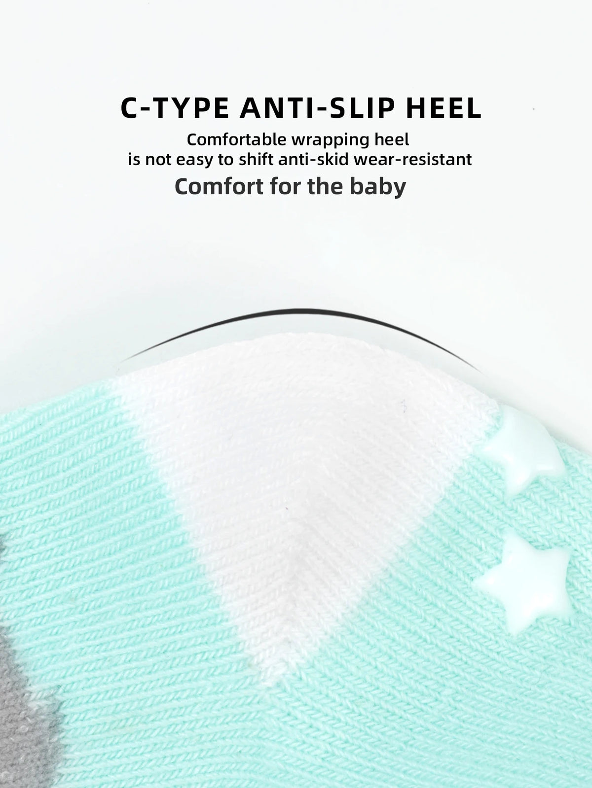 Anti-Slip Cotton Socks for Newborns and Infants