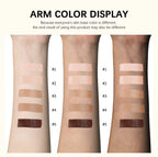 Matte Liquid Foundation and Dual-Ended Makeup Brush Set