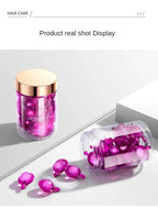 Rose Essential Oil Hair Repair Capsules for Dry Frizzy Hair