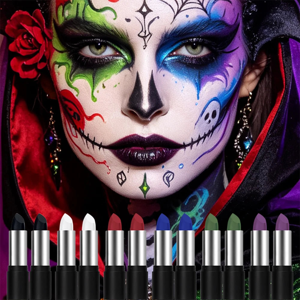Waterproof Face and Body Paint Sticks for Halloween and Cosplay