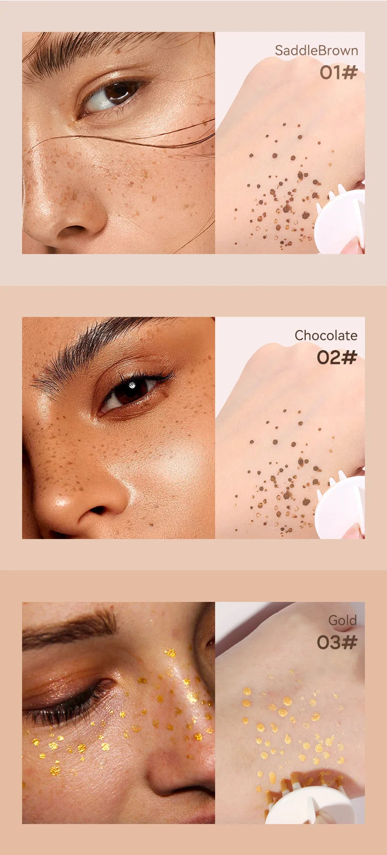 Natural Simulation Freckle Stamp Cushion for Face - 7