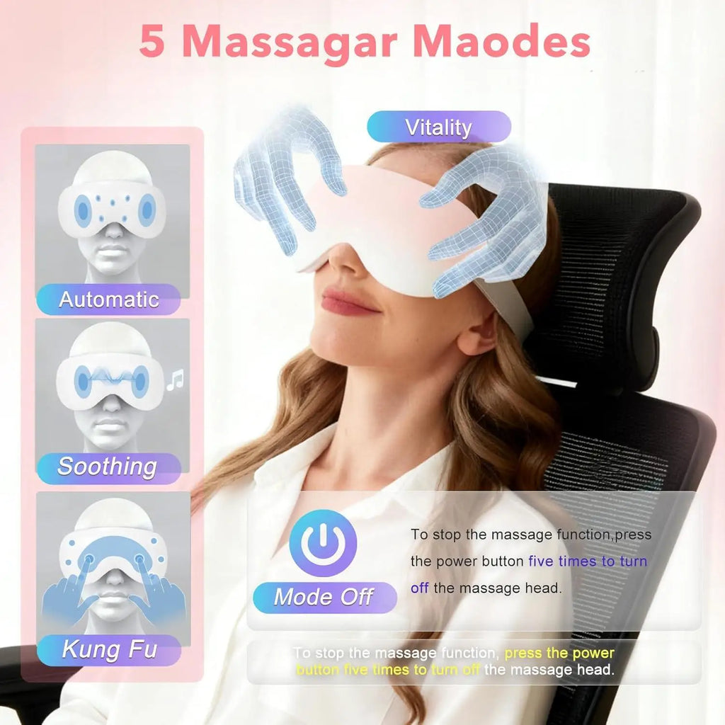 Smart Eye Massager with Cooling and Vibration
