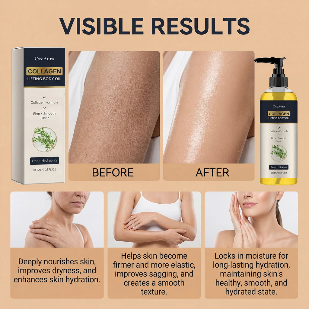 Collagen Firming Body Oil for Skin Elasticity and Hydration
