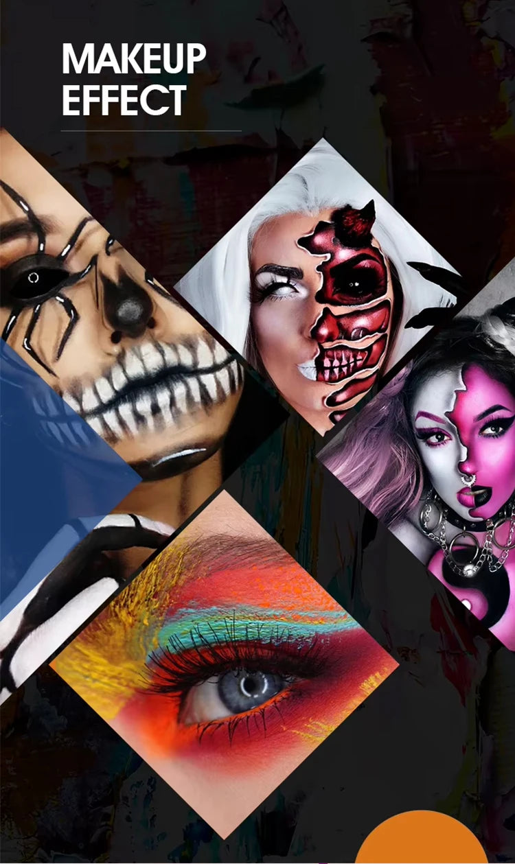 22-Color Professional Oil-Based Face and Body Painting Palette