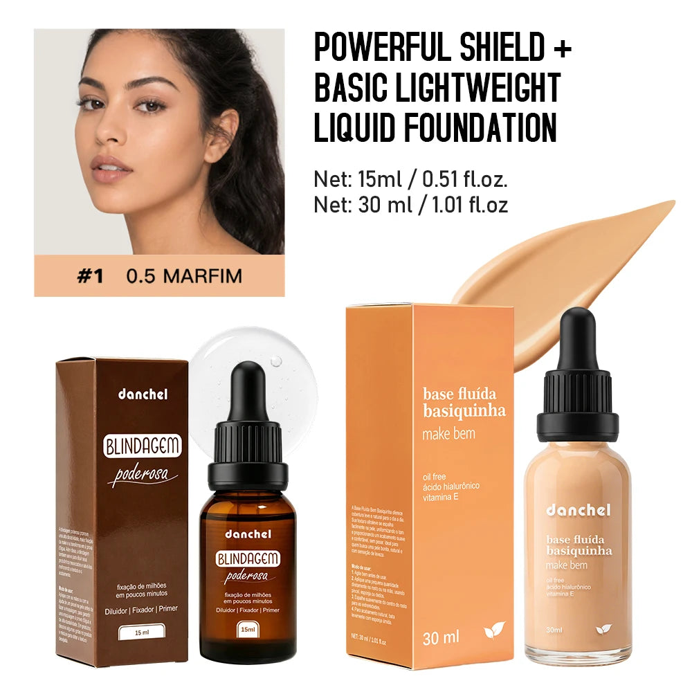 Waterproof Foundation and Primer Makeup Set
