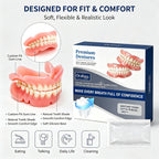 Instant Snap-On Silicone Dentures for Natural Smile