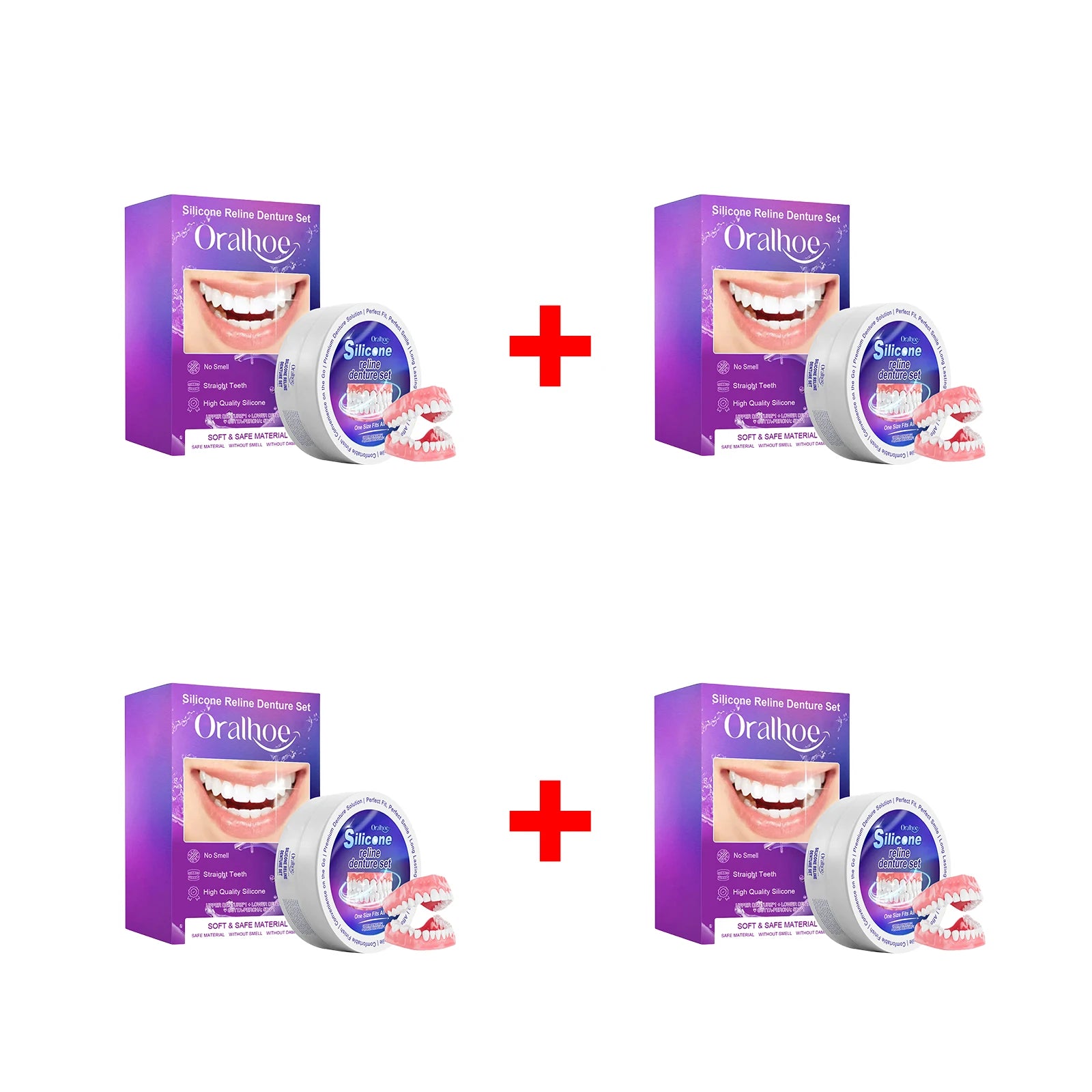 Comfortable Silicone Denture Reline and Fitting Set - 16