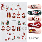 Festive Christmas Holiday Nail Art Decals