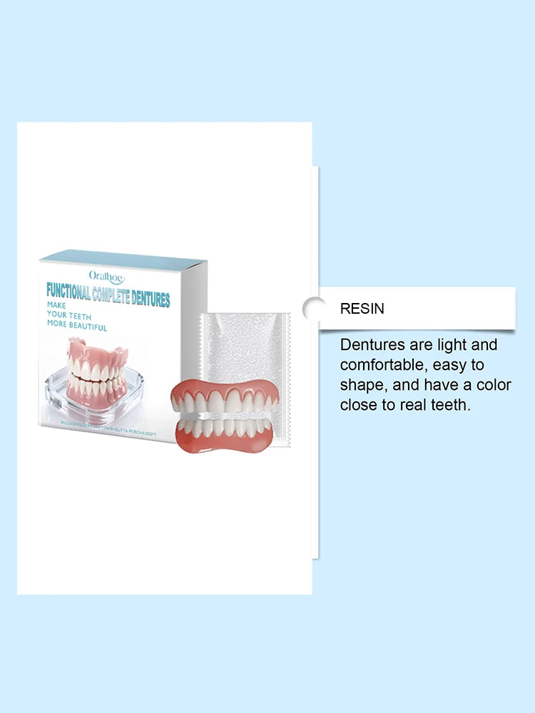 Instant Smile Cosmetic Dentures for Upper and Lower Teeth - 10