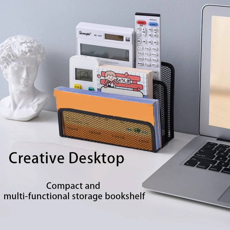 3-Tier Metal Mesh Desktop Document and Stationery Organizer - 2
