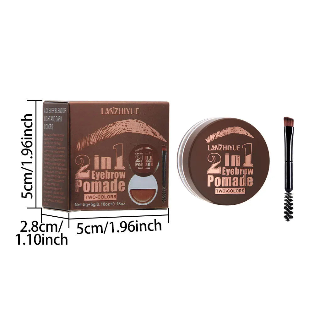 Waterproof 2-in-1 Dual Color Eyebrow Enhancer Gel - 15