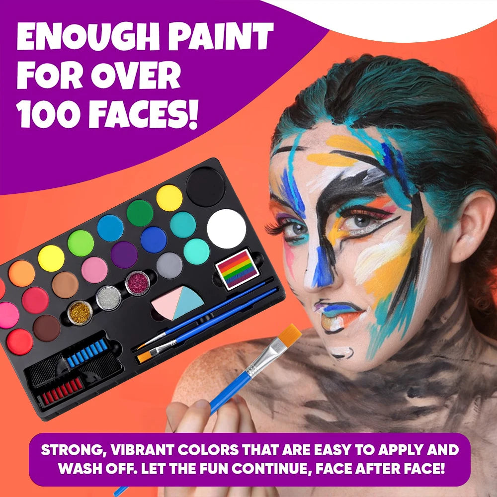 All-in-One Professional Face and Body Painting Makeup Kit