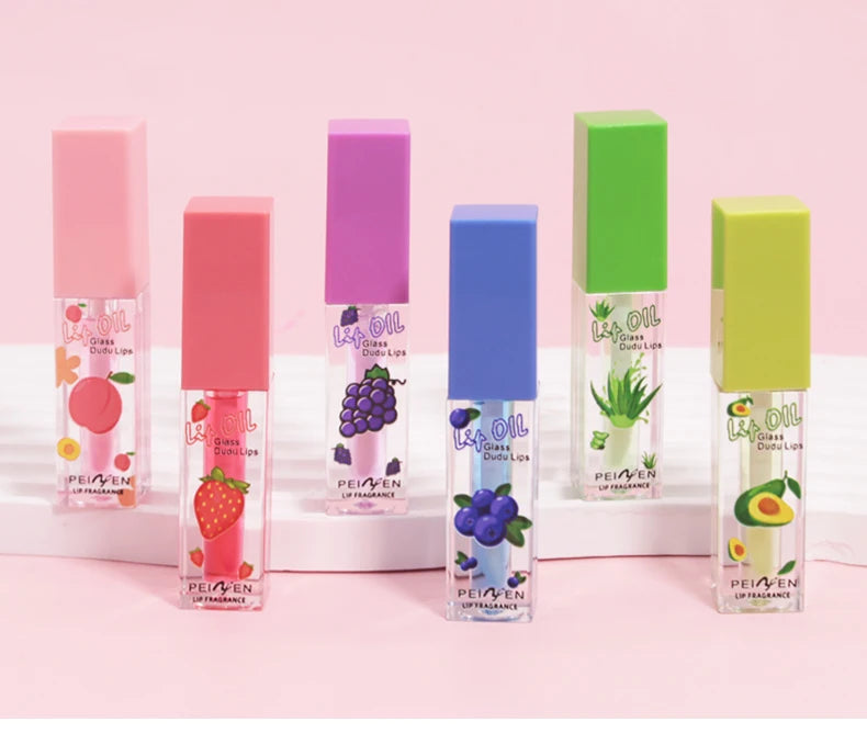 Fruit Scented Moisturizing Lip Oil and Balm Set