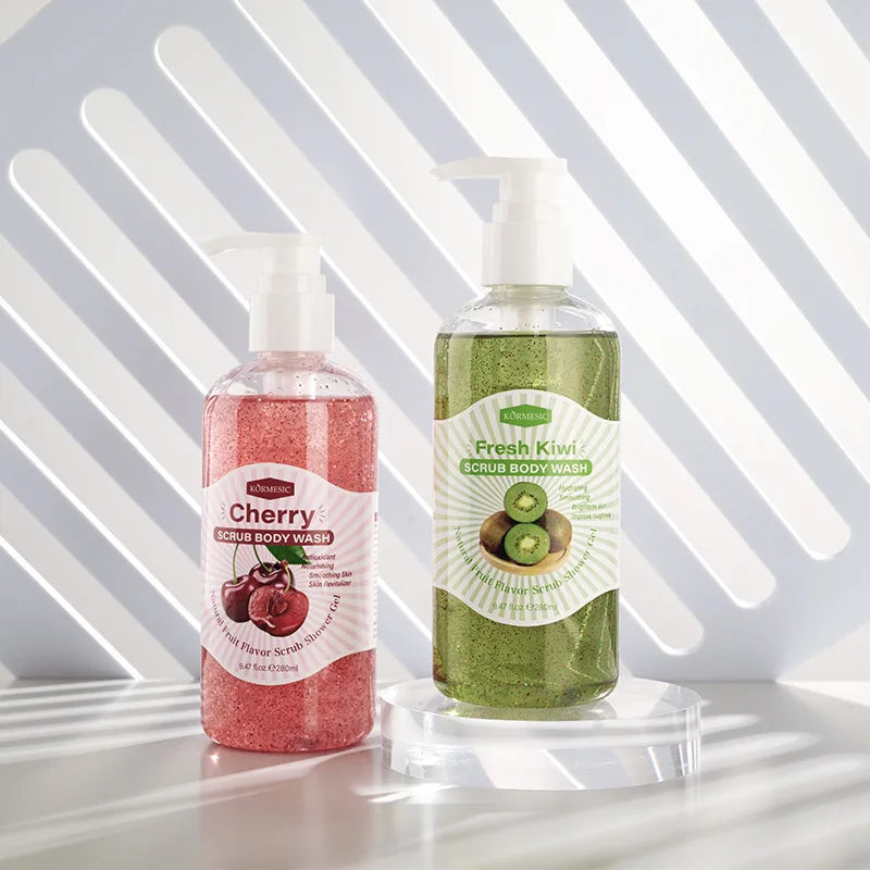 Exfoliating Fruit Scented Body Scrub Shower Gel