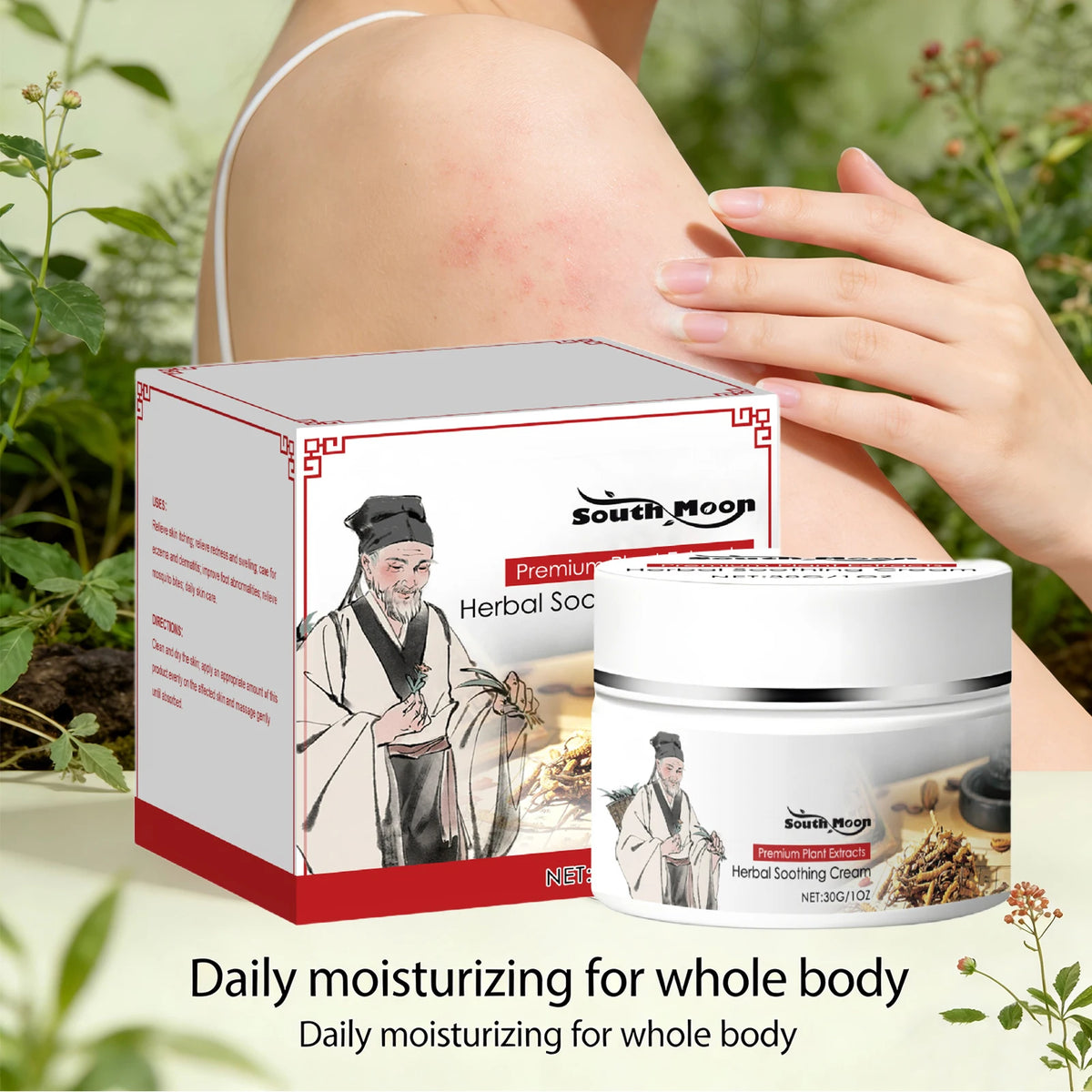 Herbal Soothing Relief Cream for Dry and Itchy Skin