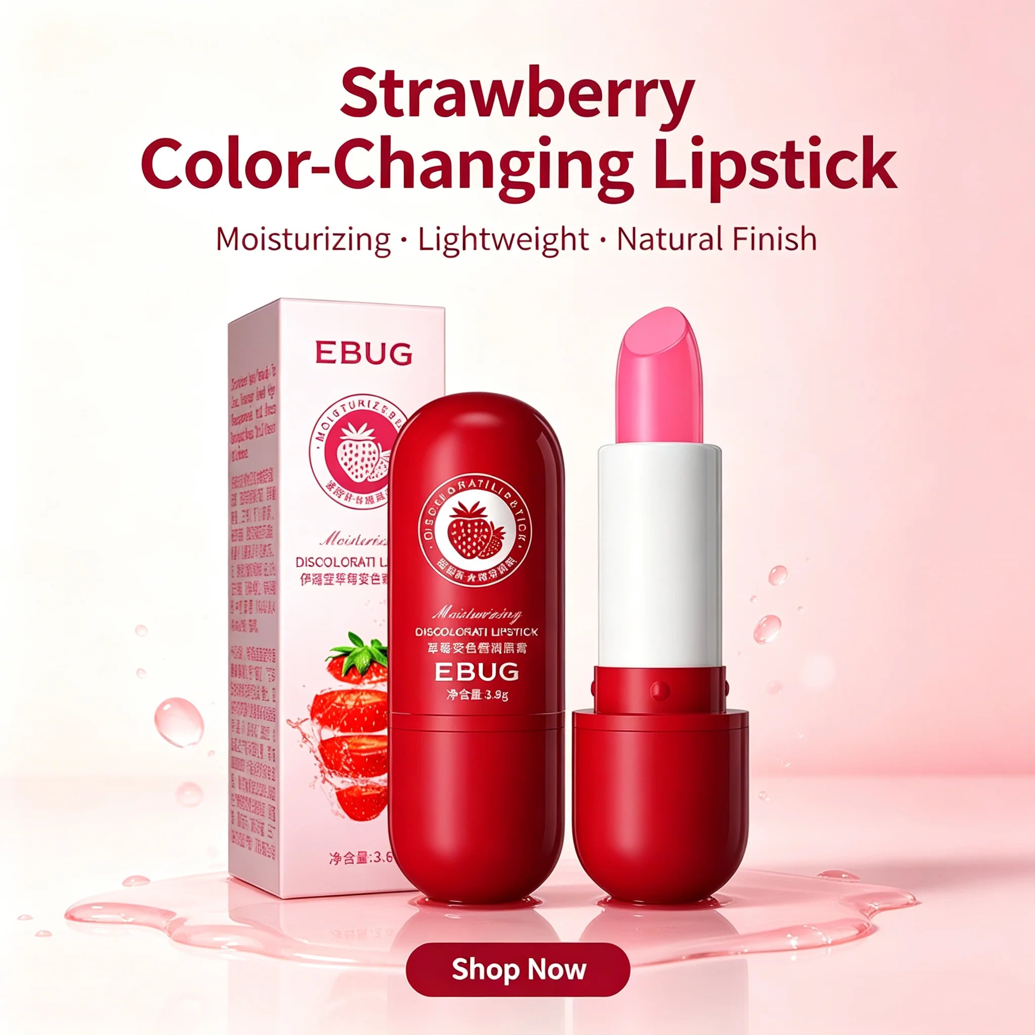 Temperature-Adjusting Color-Changing Moisturizing Lip Balm