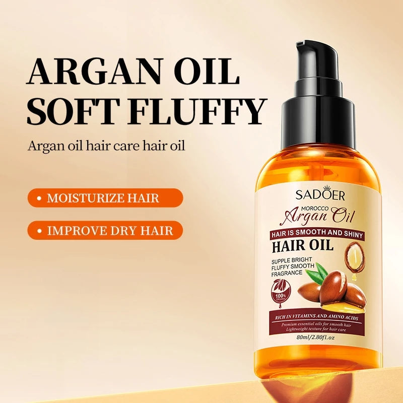 Moroccan Argan Oil Hair Treatment for Dry and Frizzy Hair - 2