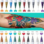 Temporary Body Art Tattoo Marker Pen Set