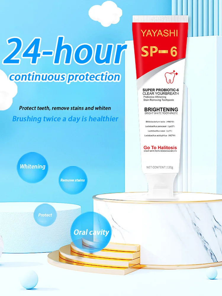 Probiotic Teeth Whitening Toothpaste for Stain Removal