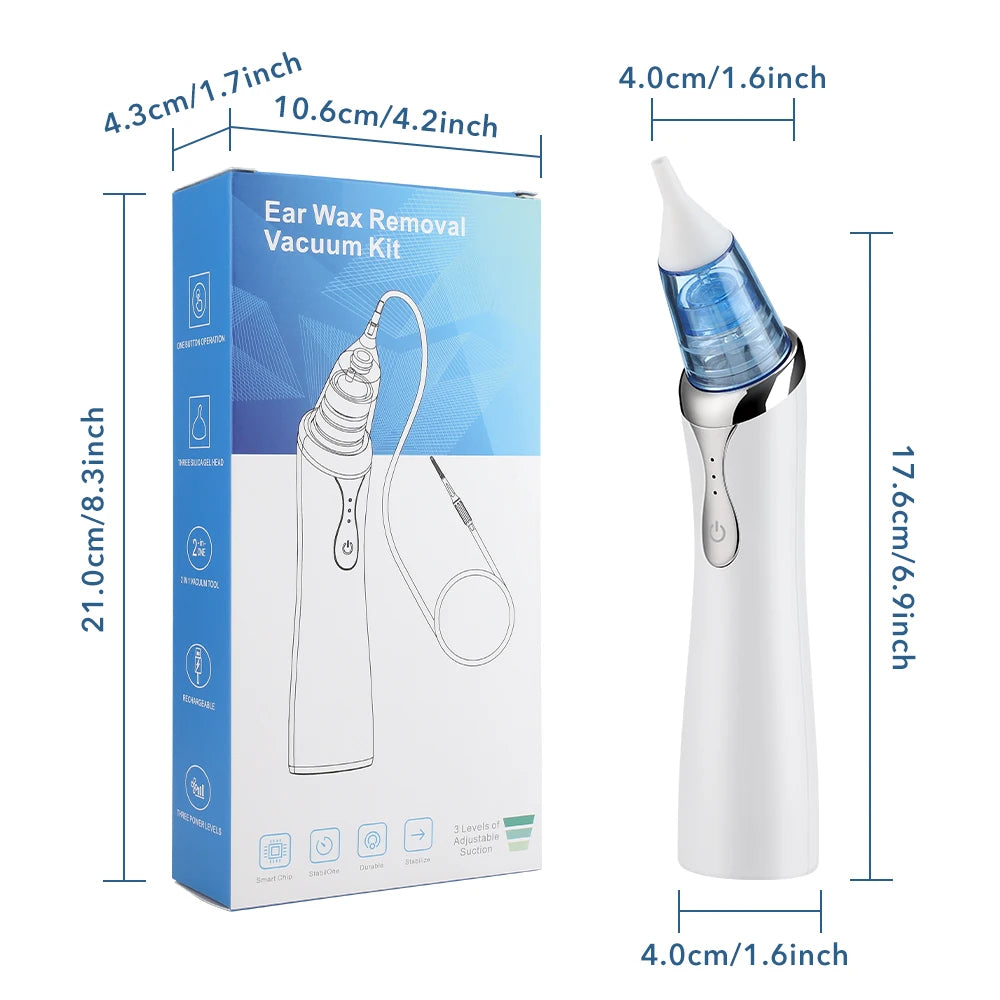 Electric Baby Nasal Aspirator and Ear Wax Removal Kit - 17
