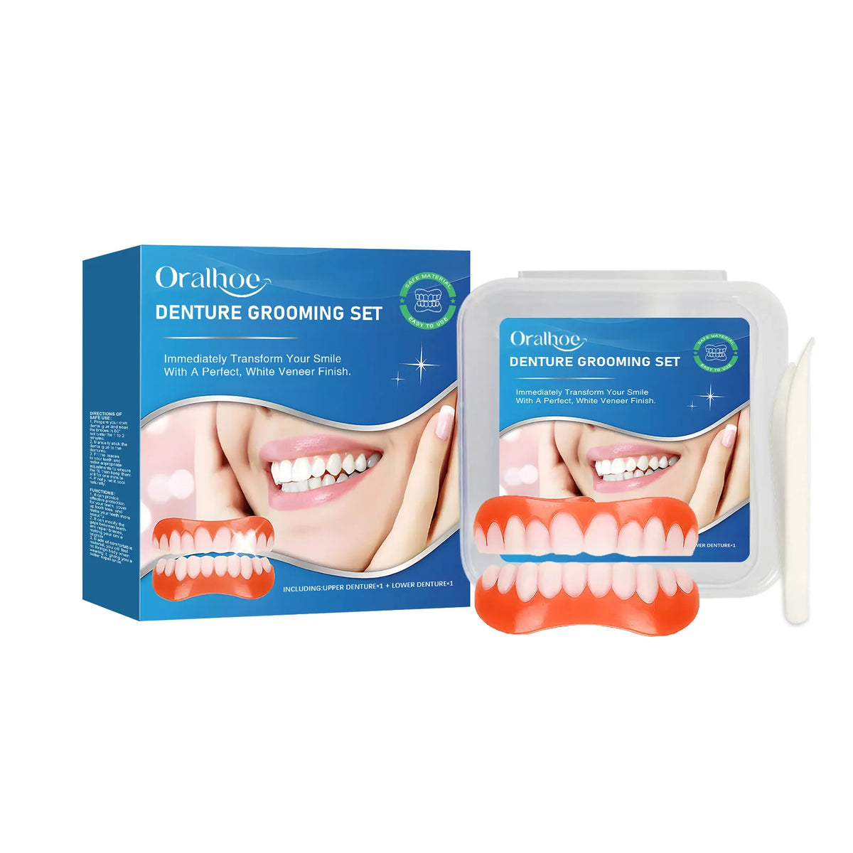 Snap-On Silicone Veneers for Instant Smile Makeover