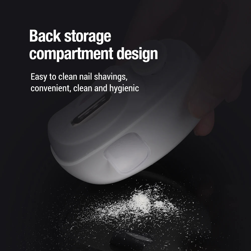 Electric Automatic Nail Trimmer and Polisher for Home and Travel