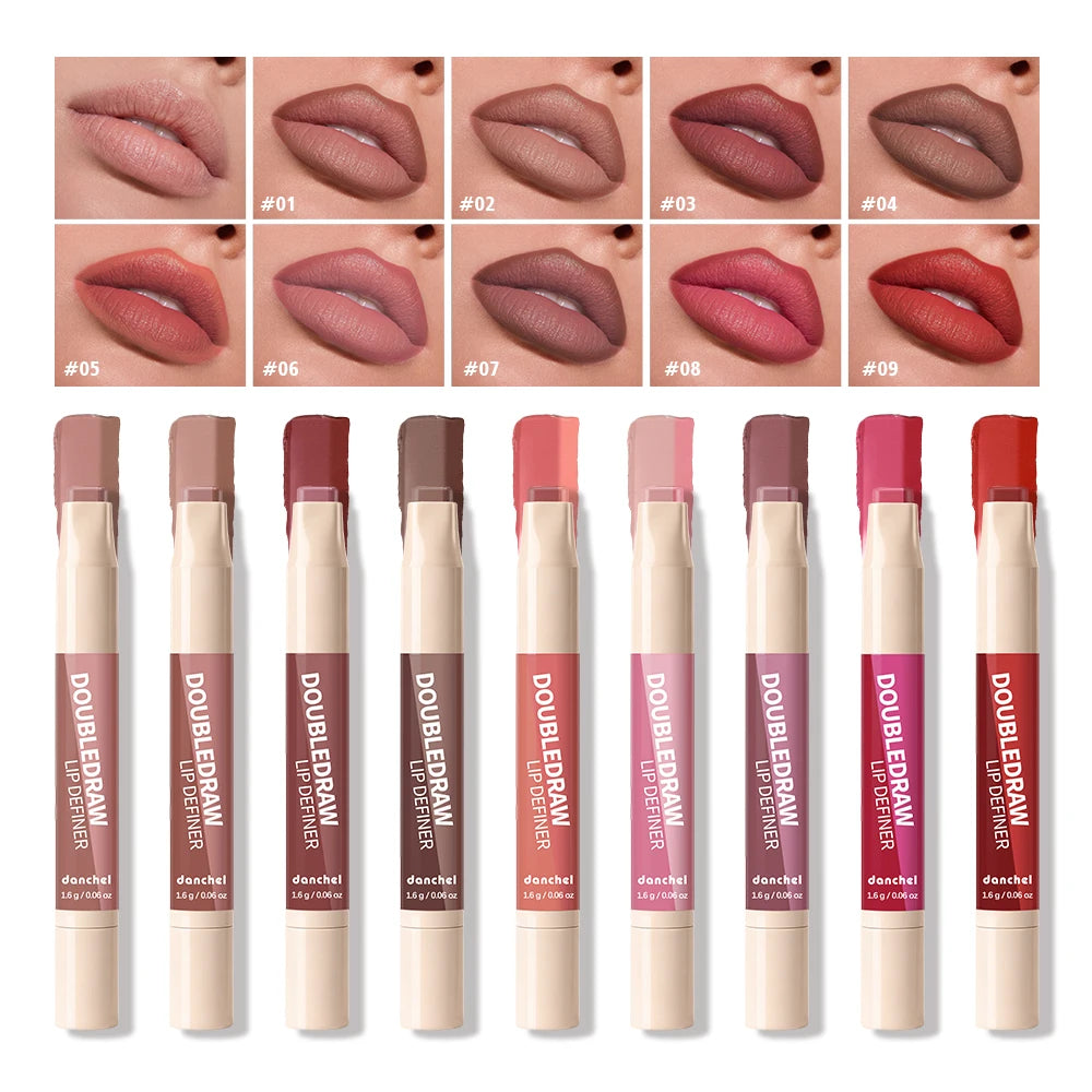 2-in-1 Dual Ended Lip Liner and Matte Lipstick
